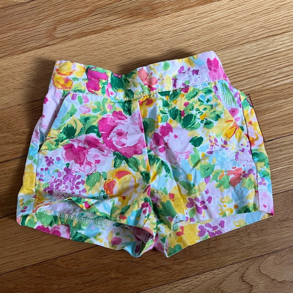 Janie and Jack Floral Shorts size 3-6 Months